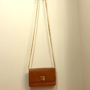 Ralph Lauren beige crossbody bag with gold accent